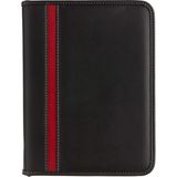 OEM 5240 Ajanda Tarihsiz Çizgili 17X24 cm Ajanda/defter Fermuarlı Hesap Makineli Suni Deri Organizer, Siyah