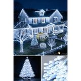 OEM 80 LED 10 Metre Pilli Beyaz Işık Zinciri Bahçe Balkon Teras Süs Aydınlatma, Dekoratif Peri Led, Parti Düğün Noel Oda Dekoru, Enerji Tasarruflu