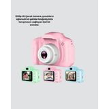 OEM 8mp Mini Çocuk Fotoğraf Makinesi – Pembe Ses Kaydı Özellikli - 7351-6752 - Çok Renkli