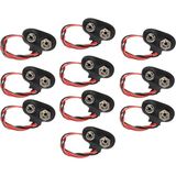 OEM 9 Volt Pil Başlığı 9V Pil Yuvası Pil Yatağı 10 Adet - 10'lu