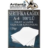 OEM A4 Sertifika Kağıdı Kalın 100 Adet Gramajlı Fotokopi Kağıdı 120 gr Tüm Yazıcılara Uyumlu 21X29.7 cm Kalın Baskı Kağıdı