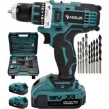 OEM Akülü Matkap 12V, 2 Vitesli Şarjlı Vidalama Seti, 84 Parça Uç Seti Ile, LED Aydınlatmalı, Çift 1500MAH Lityum Iyon Batarya, 10MM Mandren, 2 Yıl Garantili ASR007