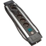 OEM An4 Premium Alu-Line Grup Priz ile Şalter 1,8 M H05VV-F 3 G1,5, Gri, 1391001066