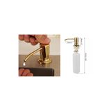 OEM Ankastre Sıvı Sabunluk GOLD Altın Dore Üstten Dolum Özelliği Mutfak ve Banyo Uyumlu Ithal 7 Yıl Garantili 500ml