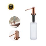 OEM Ankastre Sıvı Sabunluk Rose Renk Üstten Dolum Özelliği Mutfak ve Banyo Uyumlu Ithal 7 Yıl Garantili 500ml