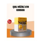 OEM Atm Tasarımlı Sarı Işıklı Sesli Elektronik Kumbara