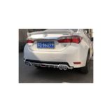OEM AUTOGP Toyota corolla difüzör arka tampon eki gri 4çıkış 2016+