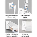 OEM Ayarlanabilir Klima Rüzgar Yönlendirici, Delmesiz Kurulum, Uzatılabilir 53–100,5 cm Klima Deflektörü, Yoğuşma Yapmaz, Yaz/kış Uyumlu Hava Yönlendirici Panel