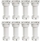 OEM Ayarlanabilir Plastik Baza Mutfak Dolap Tezgah Ayağı 10-15CM Beyaz (8 Adet)
