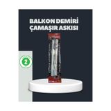 OEM Balkon Demiri Çamaşır Askısı Kare Demirlere Uygun Dayanıklı Tasarım, UCZZZÇAMAŞIRASKILIĞI