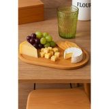 OEM Bambu Sunum Tahtası - Ikramlık - Yağdanlık Altı - Bej