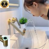OEM Banyo Ankastre Dijital LED Lavabo Bataryası Mat Gold Renk Sıva Altı Dahil 7 Yıl Garanti Ithal - Mat Altın