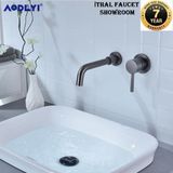 OEM Banyo Ankastre Lavabo Bataryası Antrasit Renk Yeni Model Sıva Altı Dahil 7 Yıl Güvence İthal