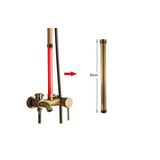 Oem Banyo Bataryası Duş Seti Uzatma Aparatı Antik Renk 30Cm 5 Yıl Garantili