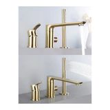 Oem Banyo Bataryası Küvet Jakuzi Duş Seti Ankastre Mat Gold Yeni Ürün 7 Yıl Garantili Ithal