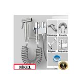 Oem Banyo Bide Basınçlı Püskürtücü Taharet Musluğu Klozet Hortumu Nikel Renk İthal 7 Yıl Garantili