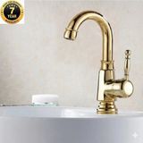 OEM Banyo Lavabo Bataryası Altın Dore Gold Yeni Köşeli Gövde 7 Yıl Garantili Ithal - Altın - Dore