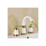 Oem Banyo Lavabo Bataryası Ankastre Beyaz Gold Renk 3'Lü Set Yeni 7 Yıl Garantili İthal