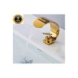 Oem Banyo Lavabo Bataryası Gold Altın Dore Renk Şelale 7 Yıl Garantili İthal Yeni Oval Tasarım.