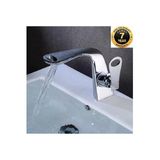 OEM Banyo Lavabo Bataryası Krom Renk Yeni Oval Model Şelale 7 Yıl Garantili Ithal