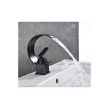 OEM Banyo Lavabo Bataryası Mat Siyah Yeni Şelale Model, Model Kodu: A312
