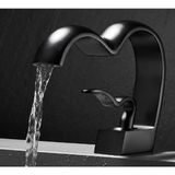 OEM Banyo Lavabo Bataryası Siyah Renk Şelale Kalp Yeni Tasarım 7 Yıl Güvenceli İthal