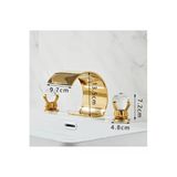 Oem Banyo Lavabo Küvet Jakuzi Bataryası Ankastre Gold Renk Yeni Taşlı Model Şelale 7 Yıl Garanti