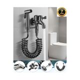 OEM Banyo Tuvalet Taharet Musluğu Spiralli Bide ve Hortum Başlığı 7 Yıl Garanti Antrasit İthal