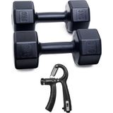 OEM Besinistanbul Ps Spor 3 kg Dambıl Çift + Sayaçlı Ayarlanabilir El Yayı (3 kg x 2 Adet Gönderim Yapılır) Siyah