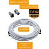 OEM Çanak Anten ve Rg6 HD Televizyon Kablosu 20 Metre 105 inç Ekran