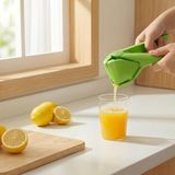OEM Çekirdek Süzgeçli Çift Kollu Narenciye Sıkacağı, Limon, Greyfurt ve Mandalina Için, Manuel Meyve Sıkacağı - Yeşil