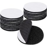OEM Cırt Cırtlı Bant, Kendinden Yapışkanlı, Ekstra Güçlü, 20 Adet 50 Mm, Çift Taraflı Cırt Cırtlı Noktalar, Kendinden Yapışkanlı, Polyester ve Yırtılmaz Naylon - Siyah