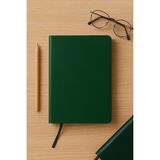 OEM Çizgisiz Not Defteri, Yeşil Deri Kapaklı Defter, 128 Yaprak A5 Defter, Ofis ve Kırtasiye (14CM x 21 Cm) (Yeşil Kapak)