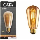 OEM CT-4284 6W Rustik LED Ampul E27 Duy Amber-Turuncu Işık, KTA045