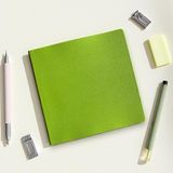 OEM Defter, Çizgisiz Not Defteri – Pu Deri Not Defteri – 16,5X16,5 Cm, 96 Yaprak (192 Sayfa), 90 gr Ivory Kağıt, Esnek Kapak, Ofis ve Kırtasiye (Fıstık Yeşili) - Belirtilmemiş