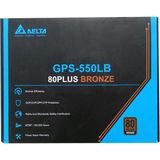 OEM Delta GPS-550LB 550W Gerçek Güç 80+ Bronz Sertifikalı Güvenilir PSU - 550 W