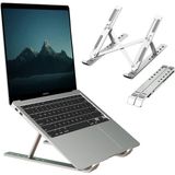 OEM Dizüstü Bilgisayar Standı, MacBook Dizüstü Bilgisayar Tutacağı, Ayarlanabilir Ergonomik Katlanabilir Taşınabilir Alüminyum Stand, MacBook iPad Tablet, Dizüstü Tablet E-Kitap Yükselticisi, - Gümüş