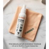 OEM Ekran Temizleyici Seti, 125 ml Sprey ve 30X30 cm Kaşmir Bez, Tüm Ekranlar Için