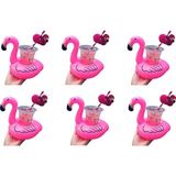 OEM Flamingo Şişme Havuz Deniz Bardak Tutucu Float Bar 6 Adet