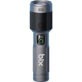 OEM Flashlight BX5101FL 60W Led, Max. 2300 Lümen Parlaklık ve 850 Metreye Kadar Uzun Menzilli, Şarj Edilebilir, LED Güç Göstergeli ve Çok Modlu Kamp Acil Durum Için Kompakt El Feneri - Gri