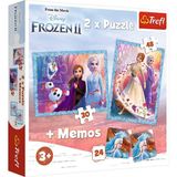OEM Frozen 2, A Mysterious Land 2 In 1 Puzzle (30+48 Parça)