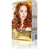 OEM Gold Serisi 24K Altın Parçacıklı Serum ile 1 Kutu 2 x 50 ml ve Geliştiriciler Saç Boyası (Tarçın Bakır 8.45)