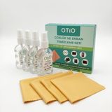 OEM Gözlük ve Ekran Temizleme Seti, 4 Adet 50 ml Sprey ve 4 Adet 15X18 cm Mikrofiber Temizleme Mendili