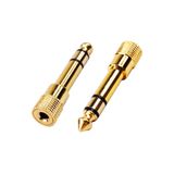 OEM Hadron 1264 Çivi Jak Stereo Dişi Çevirici Anfi Girişi Altın - 6.5 Mm Erkek To 3.5 Mm Dişi