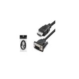 OEM HDMI TO VGA KABLO PVC 1080P 1.8M SİYAH