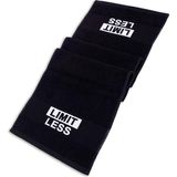 OEM Home Lımıtless 30X100 cm -%100 Pamuk Spor Havlusu - Fitness Gym Golf Boks Tenis Havlusu - Siyah
