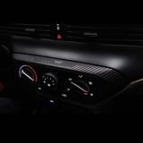 OEM Hyundai Bayon ile Uyumlu Iç Trim Folyo Kaplama Set Ayna Katlama Butonlu, Mat Karbon Siyah
