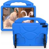 OEM iPad 10.2 ile Uyumlu 8. Nesil ve 9. Nesil Tablet Kılıfı, Tutmalı Standlı, Yumuşak Silikon, Çocuk Kılıf, Mavi