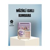 OEM Işıklı Sesli Şifreli Otomatik Para Çeken Kumbara Mor