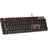 OEM K104 RGB Mekanik Gaming Klavye Kablolu Oyuncu Klavyesi- 104 Tuşlu, 26 Tuş Anti-Ghosting, Multimedya ve Işık Denetimli (Siyah) - MYZUMAX Özel Seri